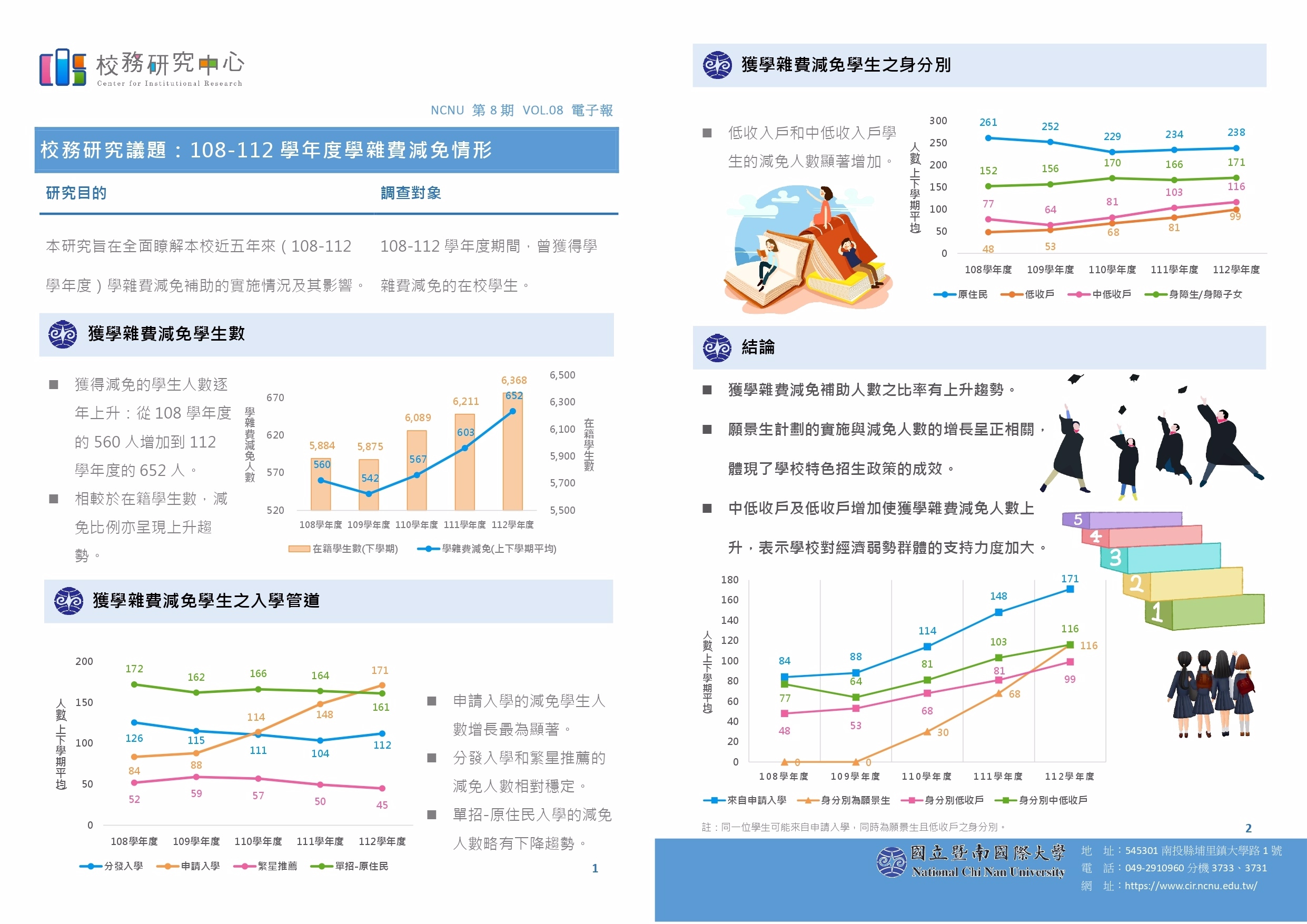 【E-1績效治理校務研究】校務研究中心電子報_第8期