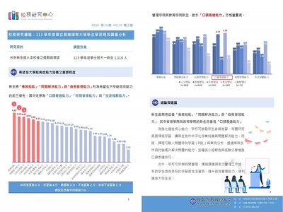 【E-1績效治理校務研究】校務研究中心電子報_第10期